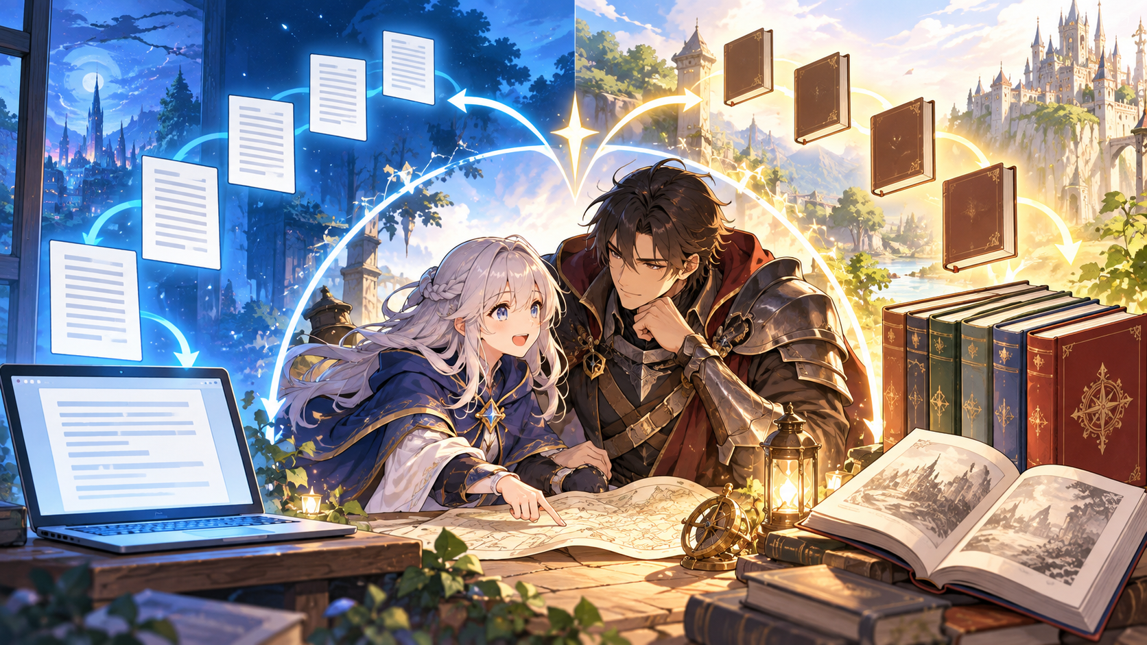 原作WEB版と書籍版での、オルステッドが味方になる場面の到達点を示す図